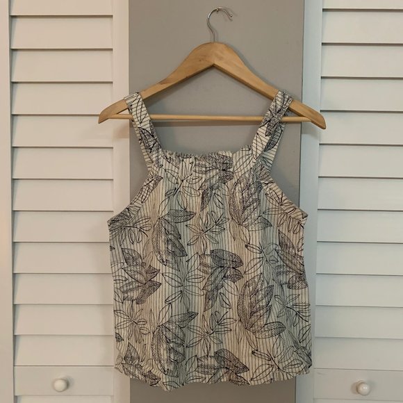 Leaf Pattern Tank Top - Picture 1 of 5